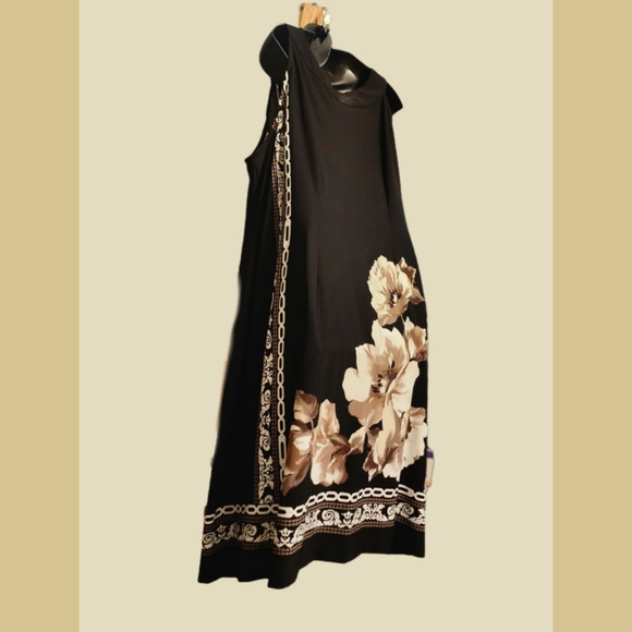 AVENUE SLEEVELESS EMBELLISHED JERSEY DESIGNER DRESS SIZE 22/24 - Picture 4 of 6